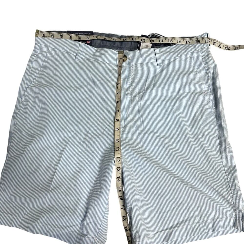 NEW Vineyard Vines 9" Seersucker Breaker Shorts in Bayside Blue Size 38 - Picture 3 of 5
